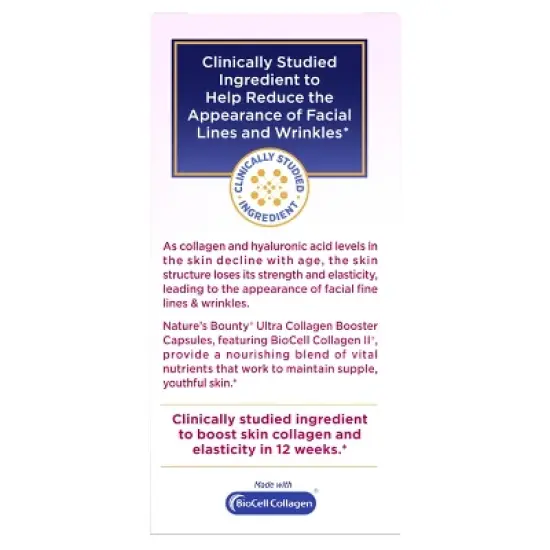 Nature's Bounty Optimal Solutions Ultra Collagen Booster Capsules - 48ct image {2}