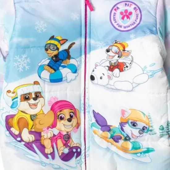 PAW Patrol Everest Rubble Marshall Girls Winter Coat Puffer Jacket Little Kid image {3}