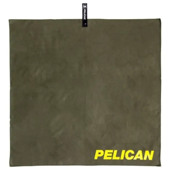 Pelican Outdoor - Multi-Use Towel with Carry Case - Ultra Absorbent Microfiber - Olive Drab image {1}
