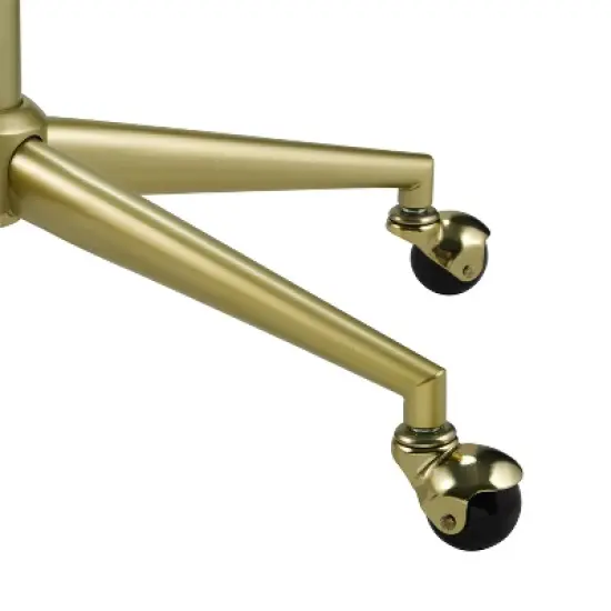 Imogen Quilted Office Chair Off White - Linon image {6}