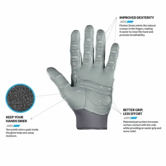 Bionic Gloves Women's ReliefGrip 2.0 Golf Glove - Right - Silver image {1}