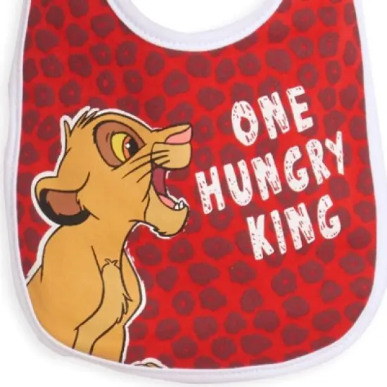 Disney Lion King Simba Timon Pumbaa 4 Pack Bibs Multicolored One Size image {6}