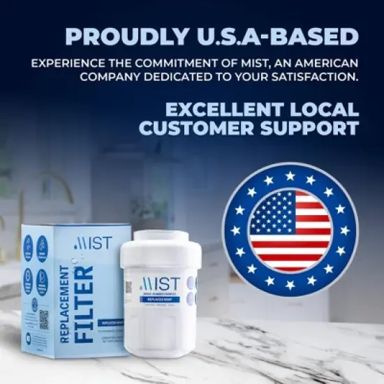 Mist MWF Replacement for GE MWF Smartwater, MWFA, MWFP, GWF, GWFA, Kenmore 999146, 9991, 469991 Refrigerator Water Filter (3pk) image {7}