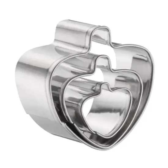 Unique Bargains Durable Rust-proof Dishwasher Safe Cookie Cutter Assorted Sizes 3 Pcs image {16}