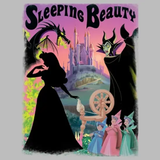 Men's Sleeping Beauty Silhouettes Poster T-Shirt image {1}