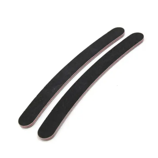Unique Bargains 2pcs Double Sided Frosted Manicure Nail Sanding File Emery Board 6.9" x 0.7" x 0.2" image {2}