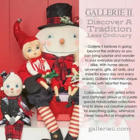 Gallerie II Merry Christmas Snowman Platter image {1}