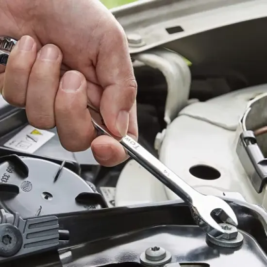 Reversible Ratcheting Wrench Set with Roll Pouch - Combination Metric Sizes for Professional Mechanics image {5}