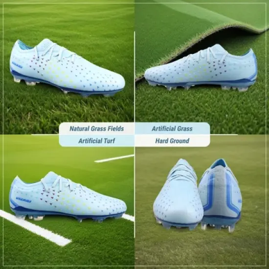 Vizari Tioga Firm Ground Adult Soccer Shoes for Men and Women | Transparent Studs for Outdoor Football Shoes image {5}