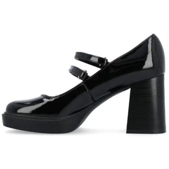 Journee Collection Womens Shasta Tru Comfort Foam Mid Heel Square Toe Pumps image {1}