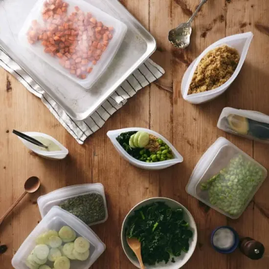 Stasher Reusable Bowls Starter Set - 3pk - Clear image {4}