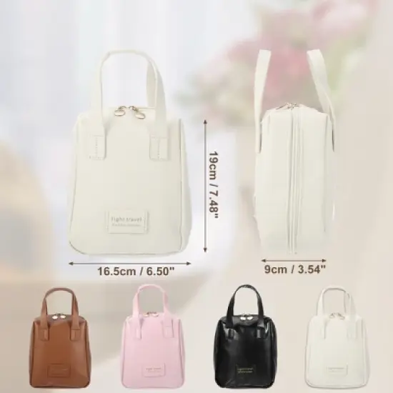 Unique Bargains Travel Portable Large Capacity Makeup Bag image {5}