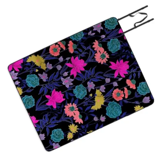 Schatzi Brown Heidi Garden Midnight Picnic Blanket - Deny Designs image {3}
