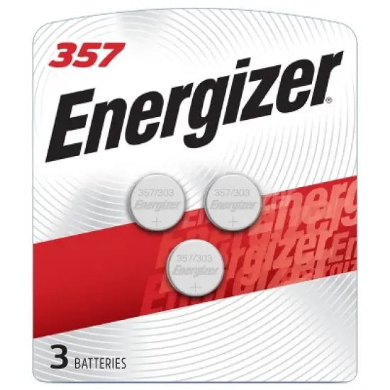 Energizer 357 Batteries 3pk - Silver Oxide Button Battery: Single-Use Household 1.55V image {8}