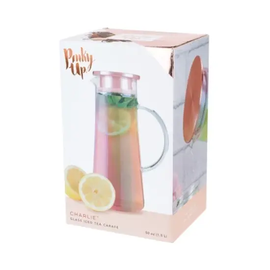 Pinky Up Charlie Glass Iced Tea Carafe image {9}