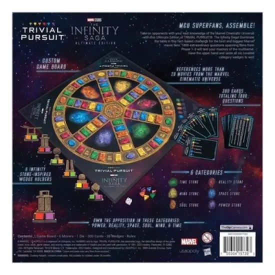 USAopoly Marvel The Infinity Saga Trivial Pursuit Board Game image {3}