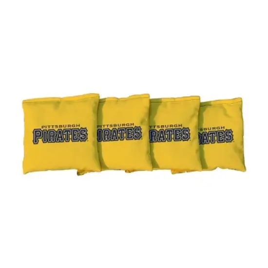 MLB Pittsburgh Pirates Corn-Filled Cornhole Bags Yellow - 4pk image {1}