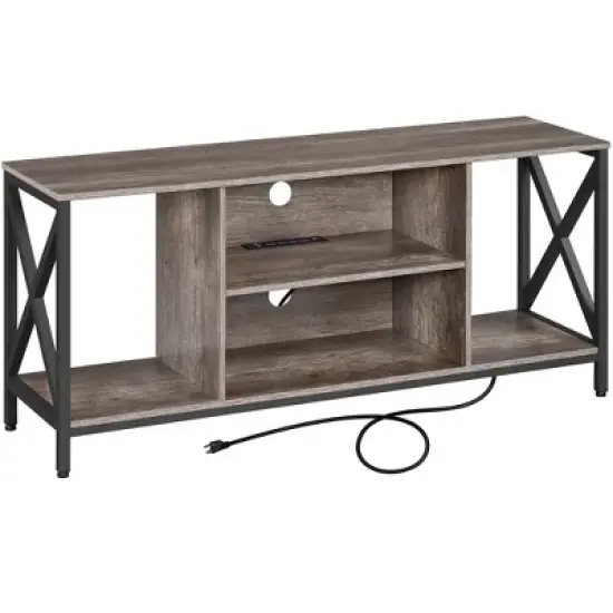 Yaheetech Industrial TV Stand TV Console with Storage image {9}