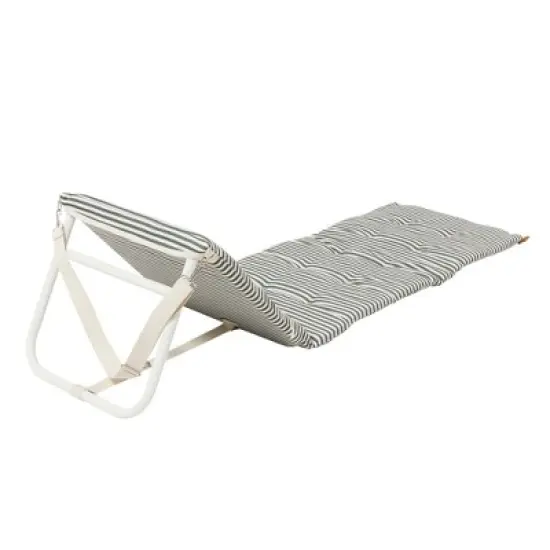 Sunnylife: Reclining Beach Chair - The Vacay Olive Stripe, Adjustable Backrest image {3}