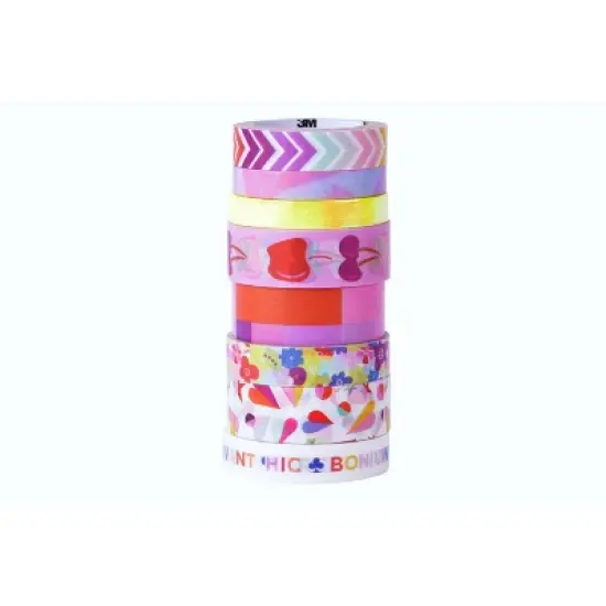 Scotch 8pk Expressions Washi Tape Geometric Madness image {3}