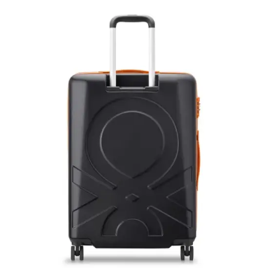 United Colors of Benetton x DELSEY PARIS Medium Checked Fabrica 24" Hardside Spinner Suitcase - Black image {3}