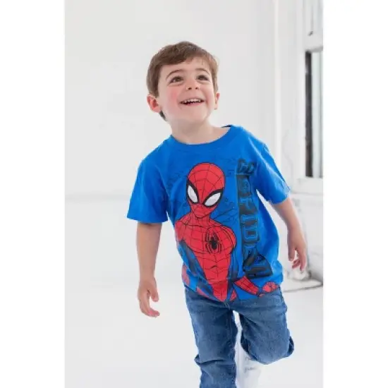 Marvel Spider-Man 4 Pack Pullover T-Shirts Toddler image {4}