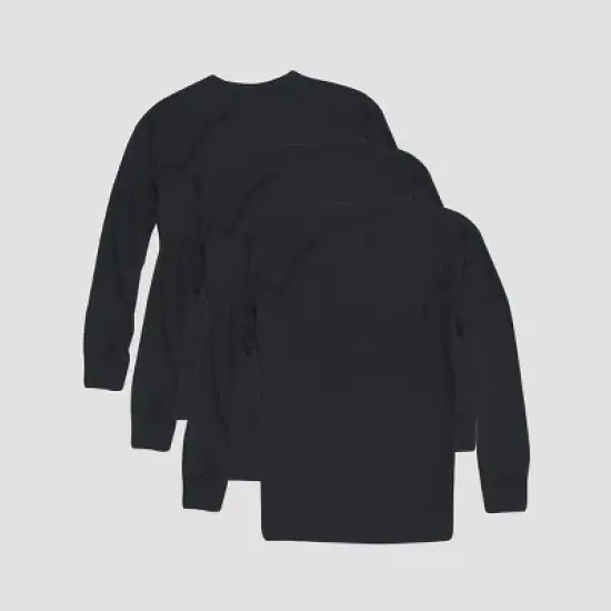 Hanes Kids' Comfort Soft 3pk Long Sleeve T-Shirt image {1}