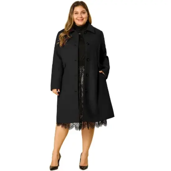 Agnes Orinda Women's Plus Size Winter Outfits Utility Belted Fashion Overcoats image {7}