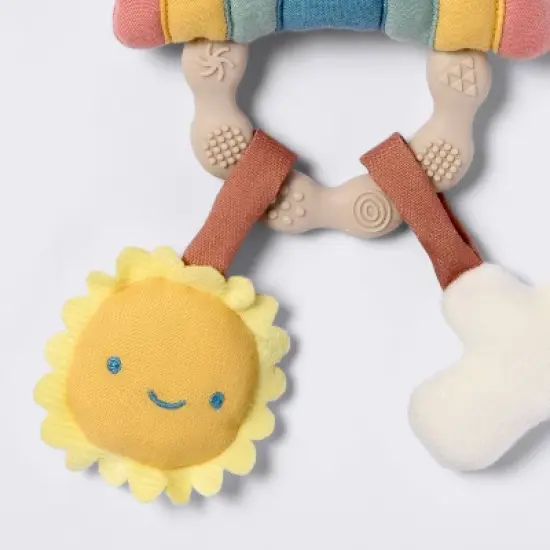 Handheld Plush Rattle Baby Toy - Rainbow - Cloud Island&trade; image {2}