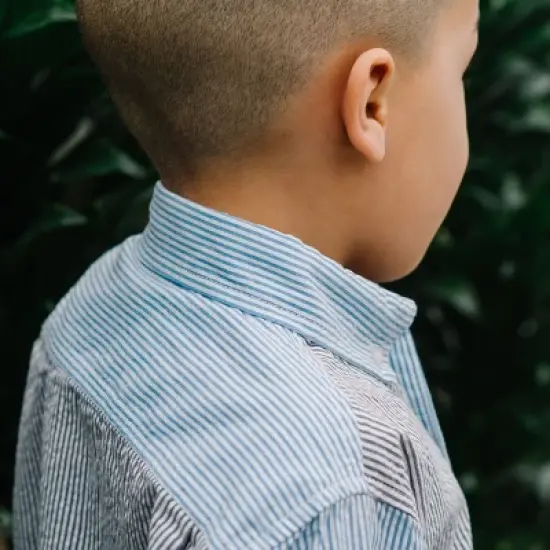 Hope & Henry Boys' Organic Cotton Long Sleeve Seersucker Button Down Shirt, Kids image {4}