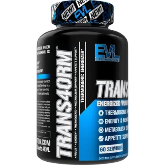 Evlution Nutrition Trans4orm - Thermogenic Fat Burner - 60 Servings image {3}