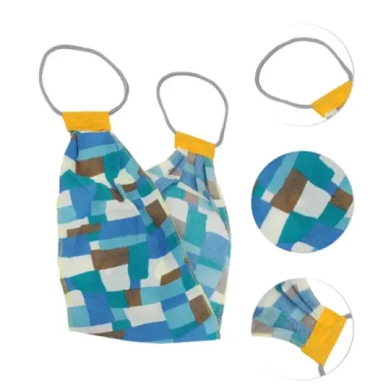 Unique Bargains Plaid Body Scrub Towel 1 Pc image {2}