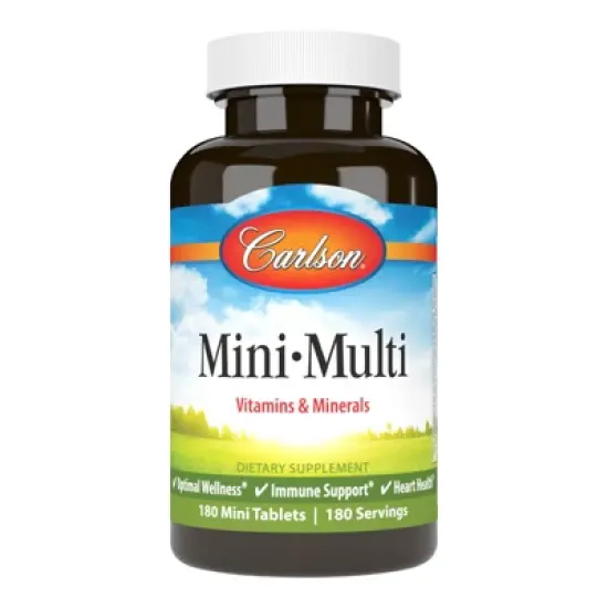 Carlson - Mini-Multi, Small Multivitamin Tablets, Vitamins & Minerals, Easy to Swallow image {4}