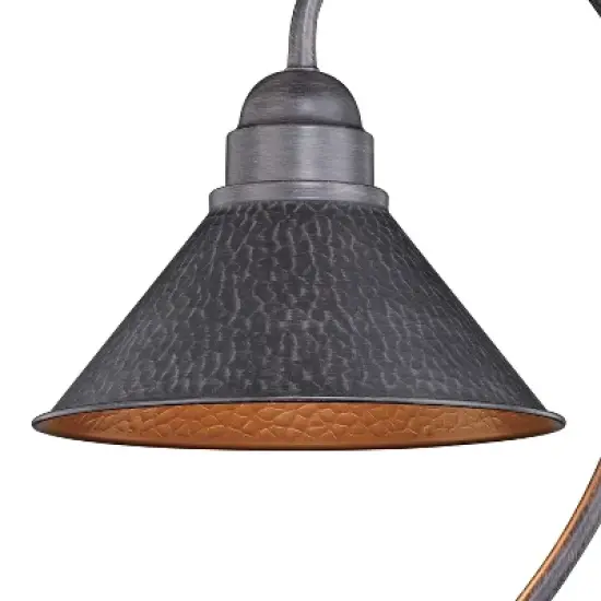 VAXCEL Outland 1L Black Dark Sky Farmhouse Outdoor Dome Barn Post Light image {3}