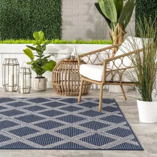 nuLOOM Naya Moroccan Trellis Indoor/Outdoor Area Rug image {7}