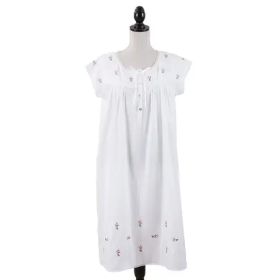 Saro Lifestyle Embroidered Nightgown image {3}
