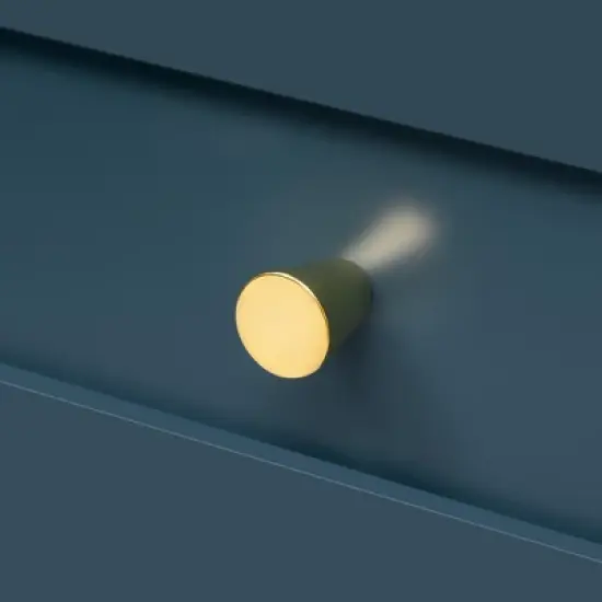 30'' Modern Bathroom Vanity with Ceramic Sink, Freestanding Storage Cabinet with Soft Close  Doors, Drawer & Gold Handles, Blue - ModernLuxe image {12}