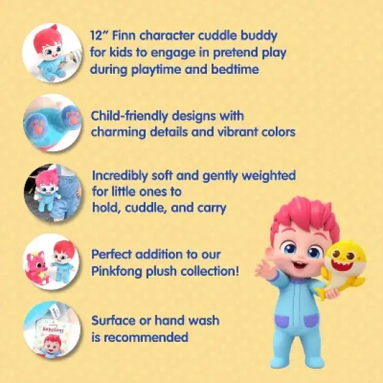 Bebefinn Plush Toy - 12" Stuffed Doll image {3}