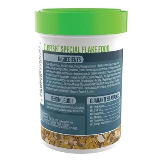 GloFish Special Flake Food Color-Enhancing Tropical Dry Fish Food - 1.59oz image {1}