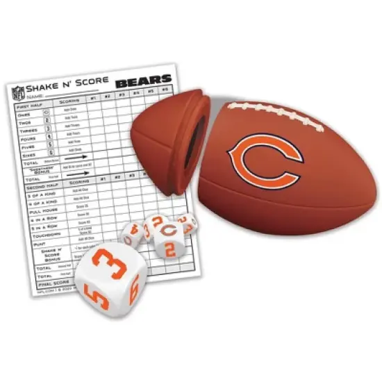 MasterPieces Officially Licsenced NFL Chicago Bears Shake N' Score Dice Game for Age 6 and Up image {2}