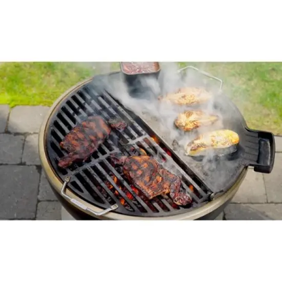 Cuisinart Cleanburn Fire Pit Griddle and Grill Top - Black image {3}