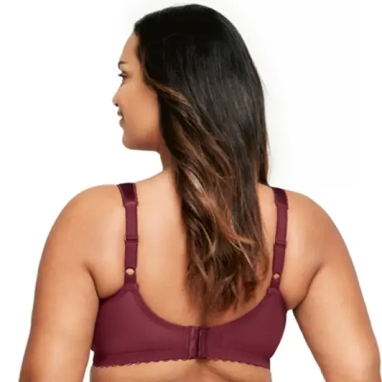 Glamorise Womens MagicLift Original Support Wirefree Bra 1000 Burgundy image {1}