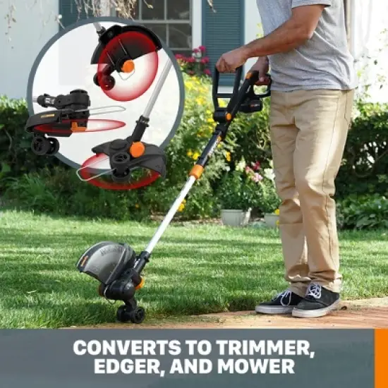 Worx WG170.3 20V Power Share GT Revolution 4.0Ah 12" Cordless String Trimmer image {3}