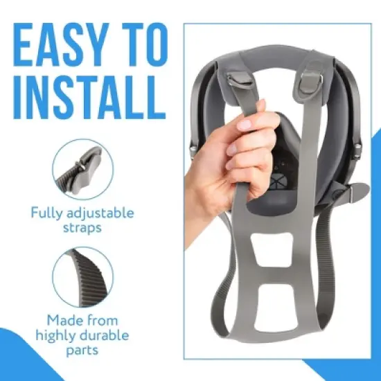 Impresa Replacement Head Harness Straps for Respirator Mask - 2 Pack - Compatible with 3M Full Facepieces 6000 Series image {3}