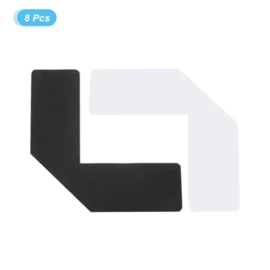 Unique Bargains PVC 5s Location Notch L-Shaped Floor Corner Markers 8 Pcs image {2}