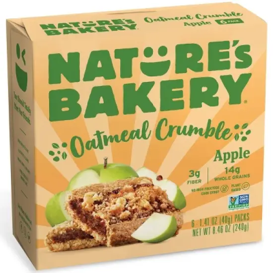 Nature's Bakery Apple Crumble Bar - 8.46oz/6ct image {5}