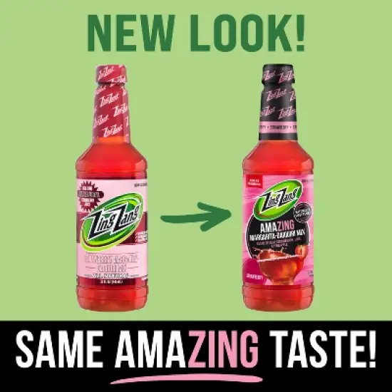 Zing Zang Strawberry Margarita Daiquiri Mix - 32 fl oz Bottle image {1}