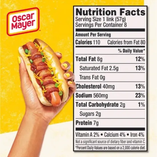 Oscar Mayer Natural Uncured Turkey Franks Hot Dogs - 16oz/8ct image {10}