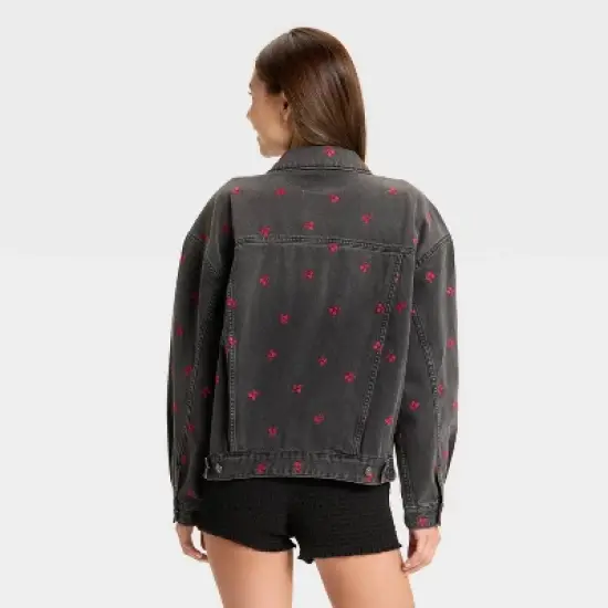 Women's Denim Oversized Trucker Jacket - Wild Fable&trade; image {1}