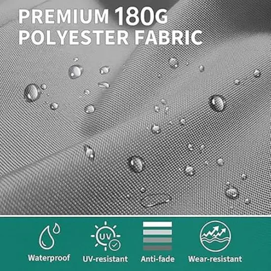 13ft Double-Sided Patio Umbrella, UV99% Protection, Fade-Resistant Outdoor Market Umbrella with Crank Handle, Alloy Steel Frame (No Base Included) image {4}